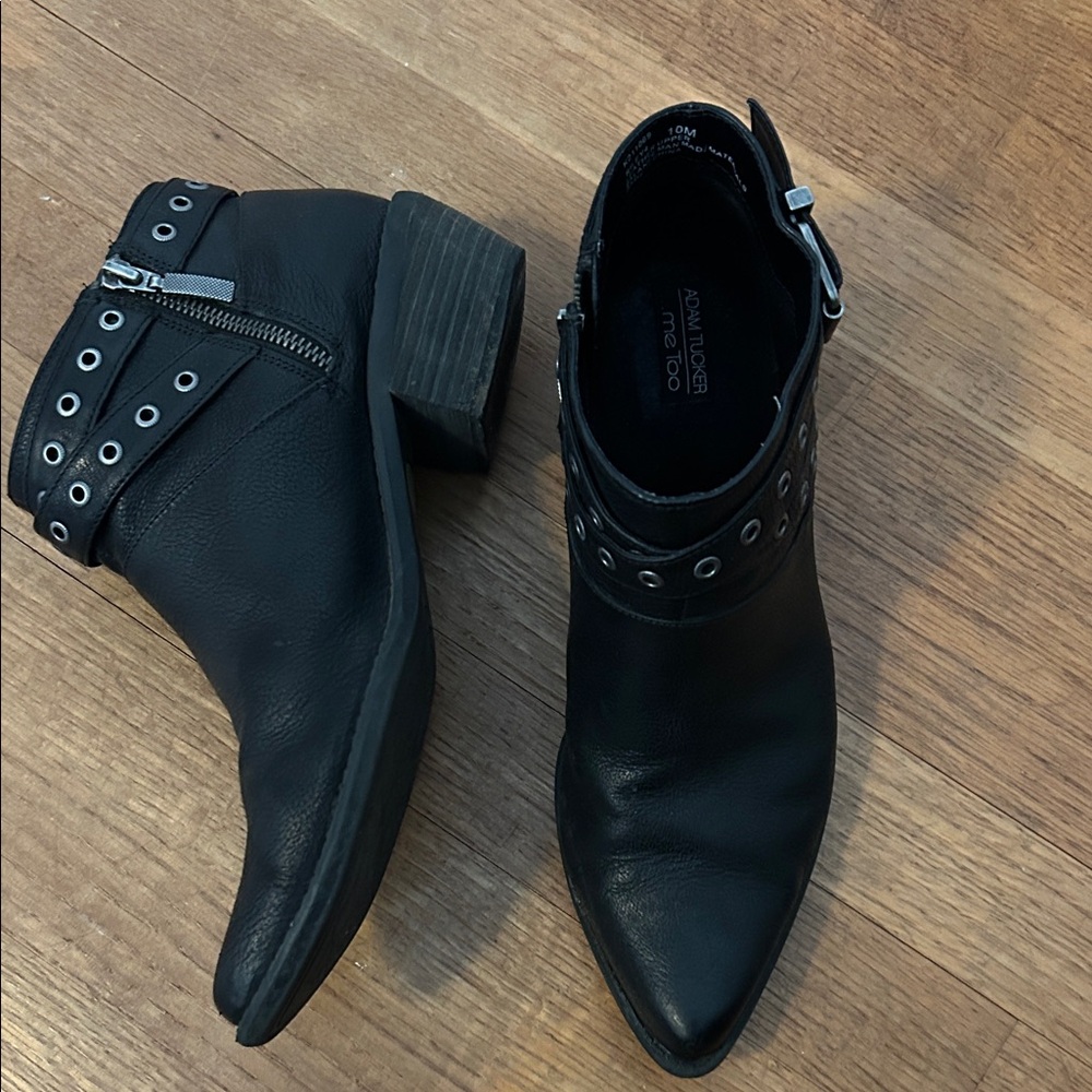 Adam Tucker Black Ankle Boots